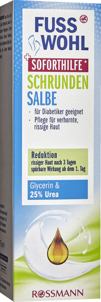 Bild 1 von Fusswohl Schrunden Salbe Soforthilfe 1.99 EUR/100 ml