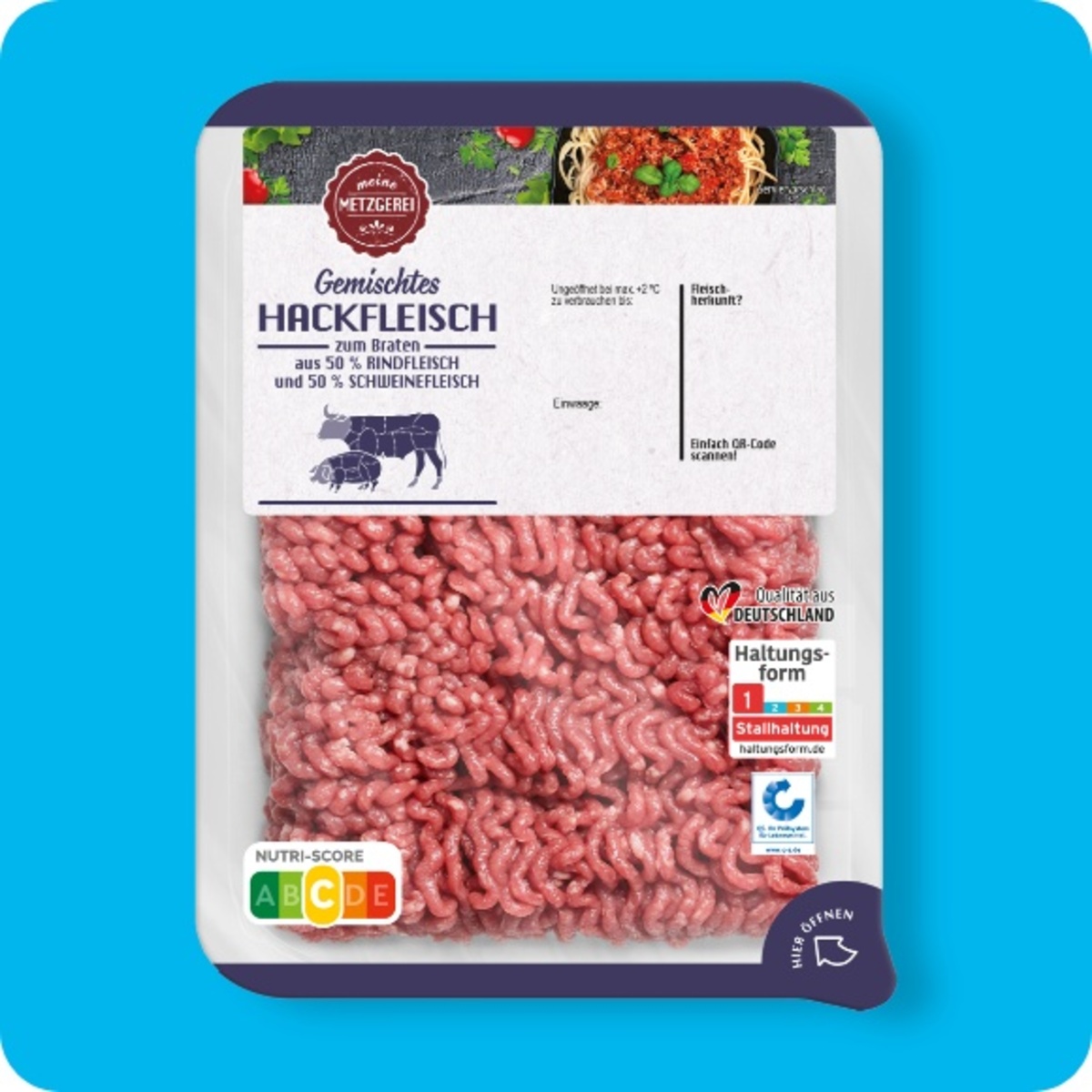 Bild 1 von MEINE METZGEREI Gemischtes Hackfleisch, Aus Rind- und Schweinefleisch
