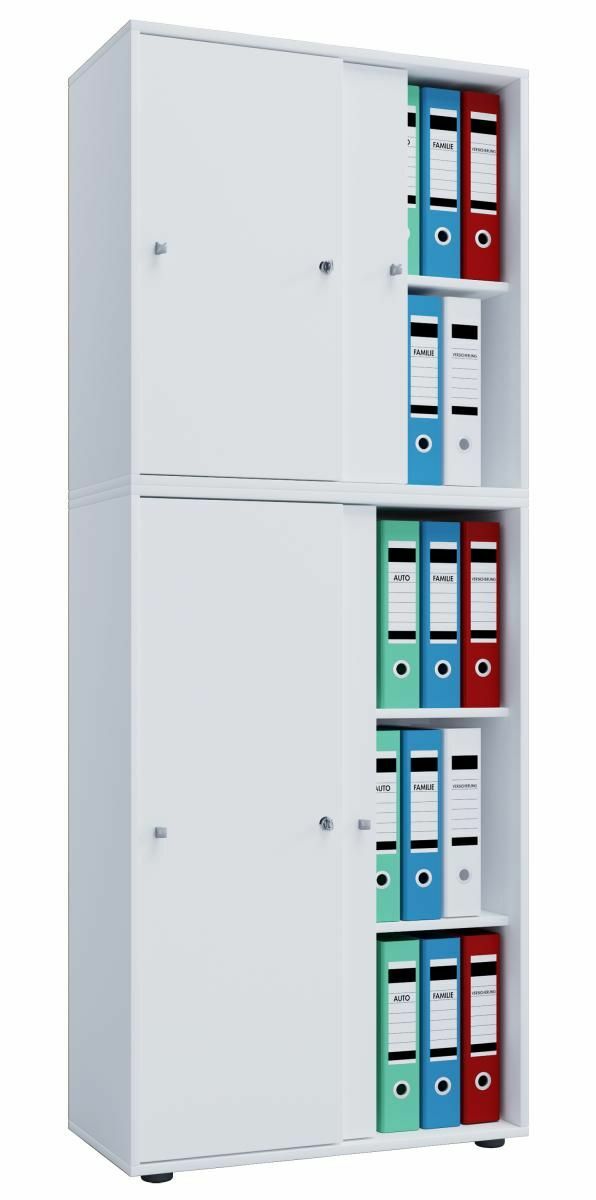 Bild 1 von VCM Büroschrank Lona XXL mit Schiebetüren Weiß