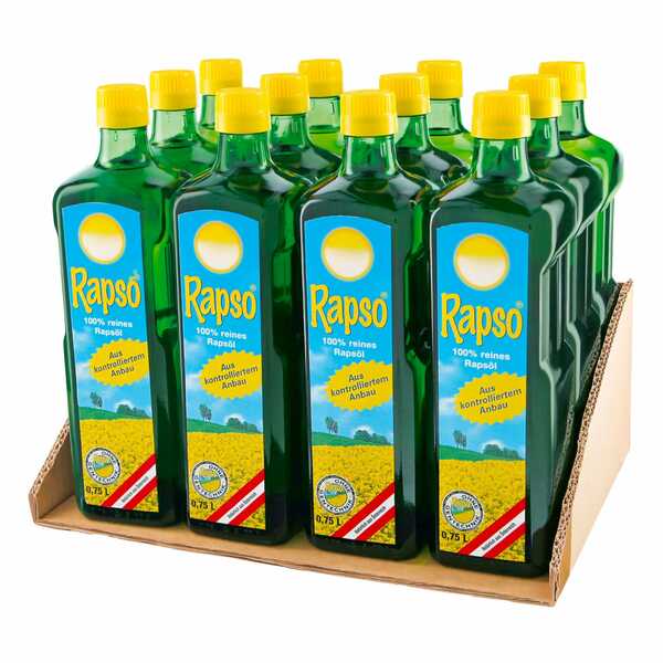 Bild 1 von Rapso Rapsöl 750 ml, 12er Pack