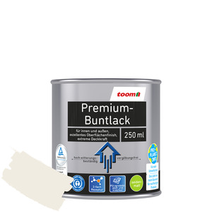 toomEigenmarken - 
            toom Premium-Buntlack seidenmatt cremeweiß 250 ml