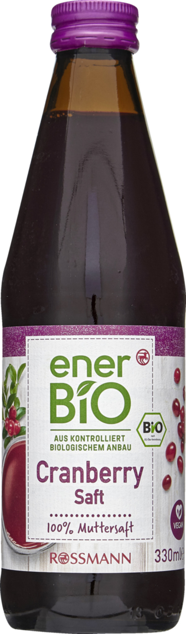 Bild 1 von enerBiO Cranberrysaft 10.58 EUR/1 l