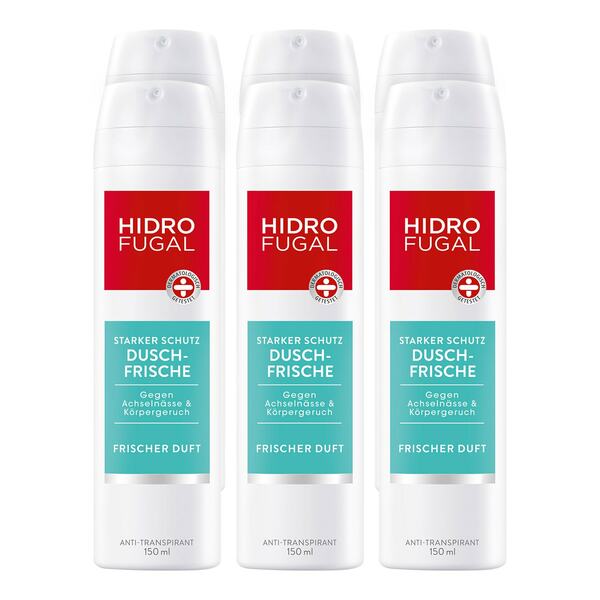 Bild 1 von HIDROFUGAL Duschfrische Deo Spray 150 ml, 6er Pack