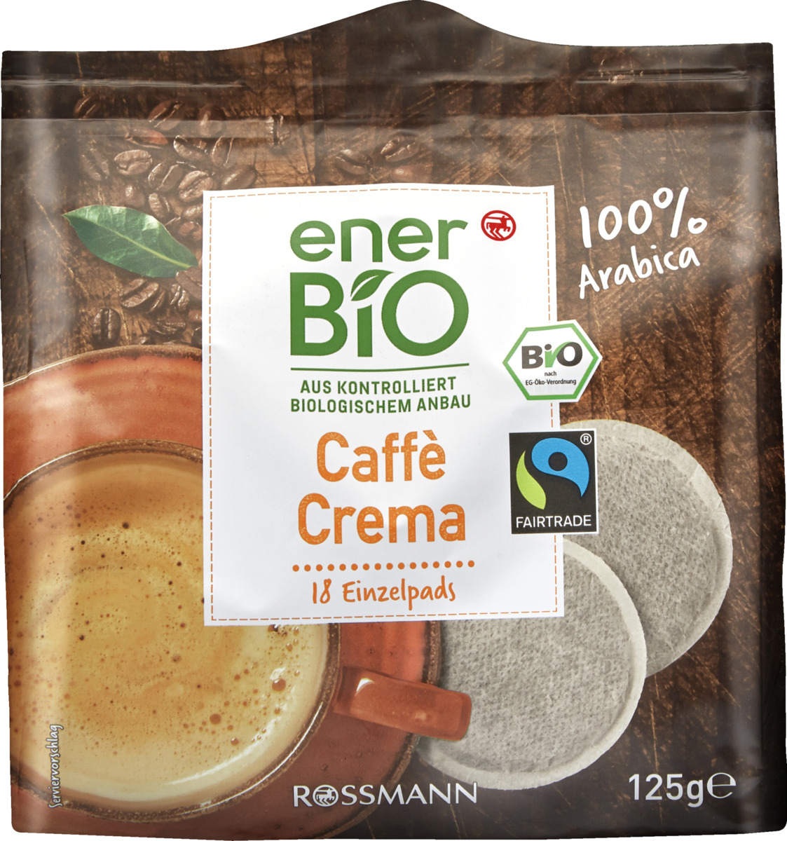Bild 1 von enerBiO Caffè Crema Pads 1.35 EUR/100 g