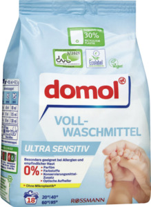 domol Vollwaschmittel Ultra Sensitiv, 18 WL 0.17 EUR/1 WL
