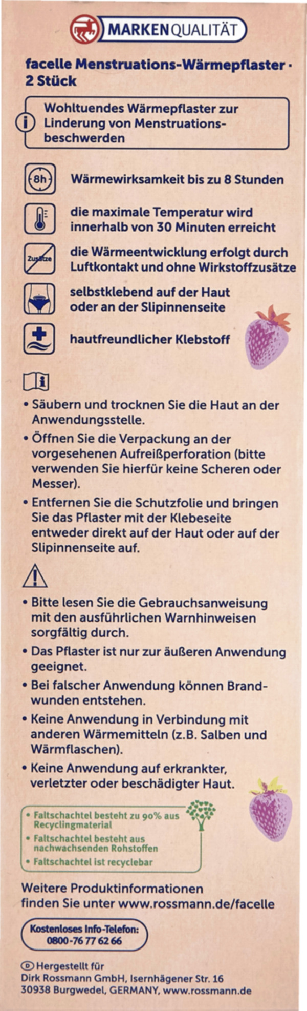 Bild 2 von facelle Menstruations-Wärmepflaster