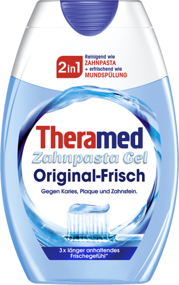 Bild 1 von Theramed 2in1 Original-Frisch Zahnpasta Gel 1.99 EUR/100 ml