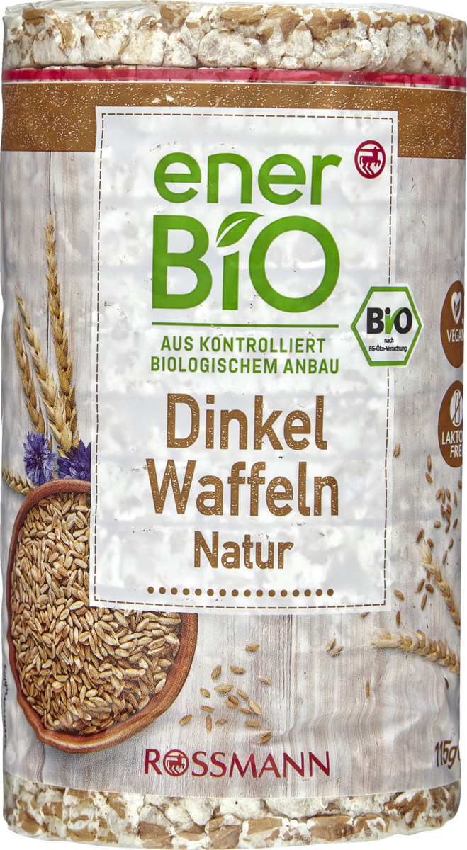 Bild 1 von enerBiO Dinkel Waffeln Natur 0.77 EUR/100 g