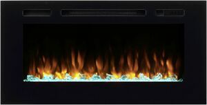 Richen Elektrokamin Wandeinbau EF172D
, 
2000 W, LED-Beleuchtung, 3-D Flammeneffekt, Fernbedienung