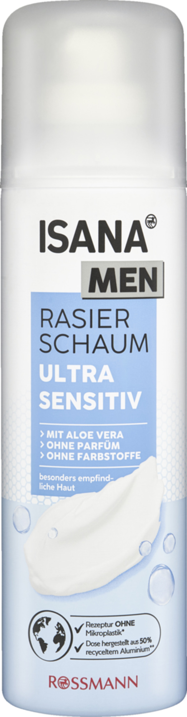 Bild 1 von ISANA MEN Rasierschaum Ultra Sensitiv 0.43 EUR/100 ml