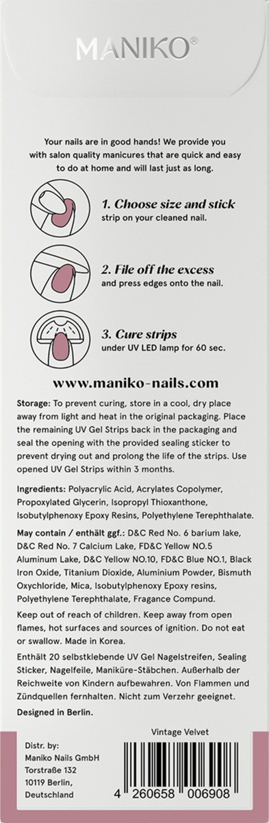 Bild 3 von MANIKO UV Gel Strip Vintage Velvet