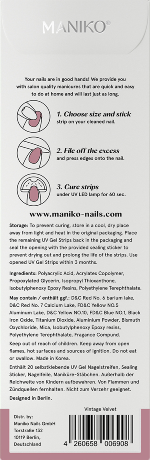 Bild 3 von MANIKO UV Gel Strip Vintage Velvet