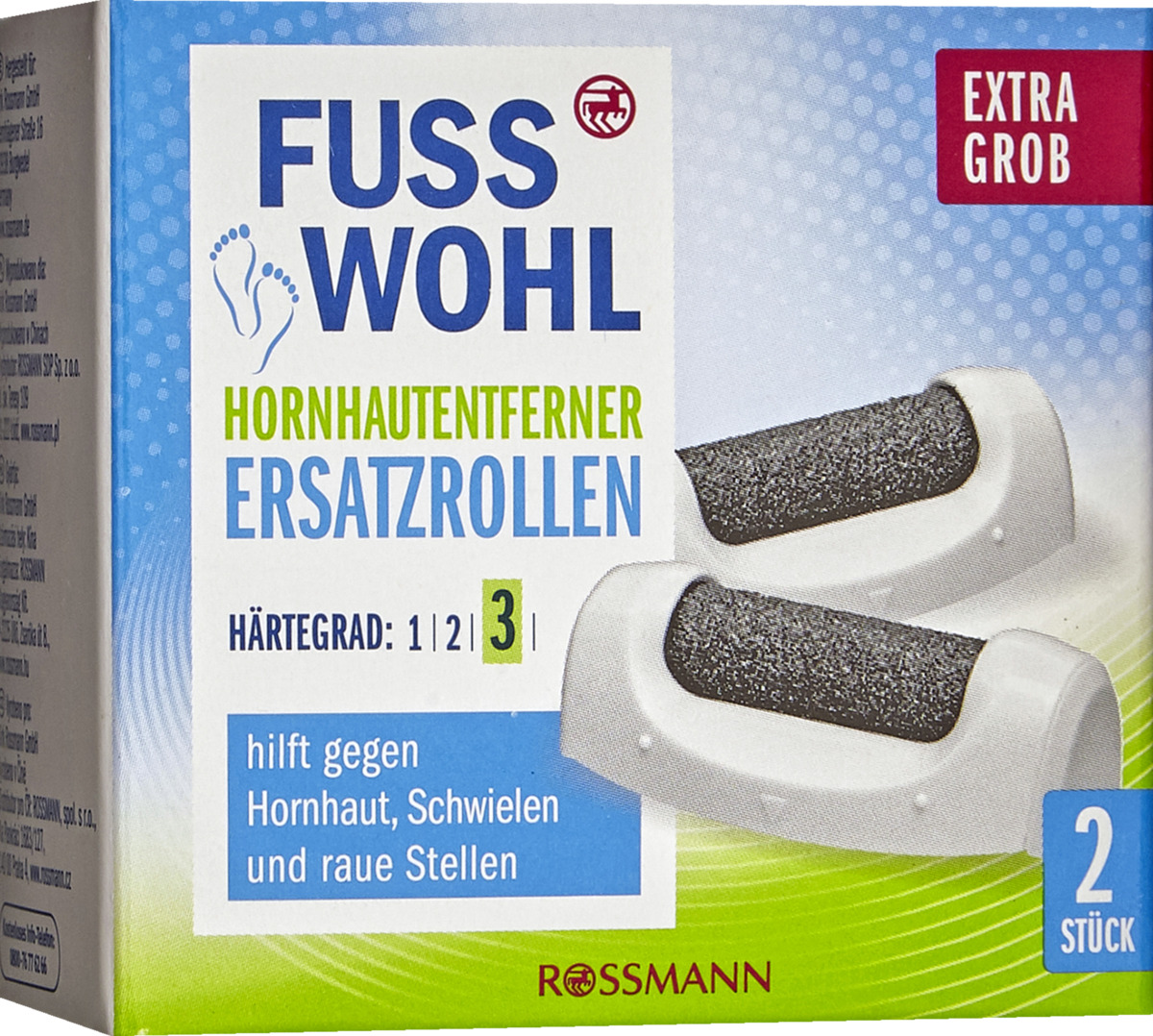 Bild 1 von Fusswohl Hornhautentferner Ersatzrollen extra grob