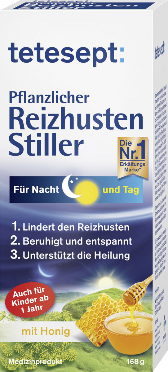 Bild 1 von tetesept Pflanzlicher Hustenstiller 3.59 EUR/100 ml