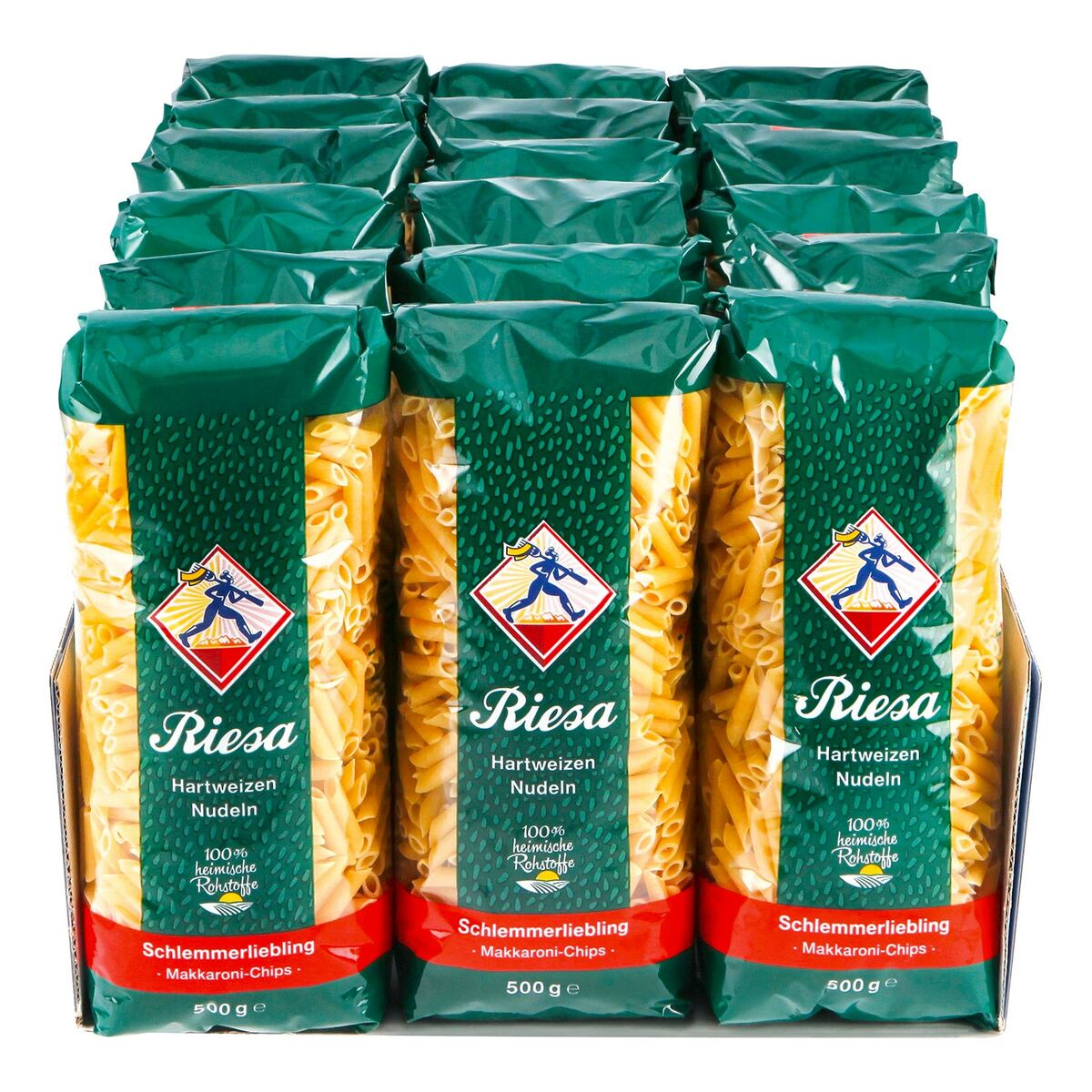 Bild 1 von Riesa Schlemmerliebling Makkaroni-Chips 500 g, 18er Pack