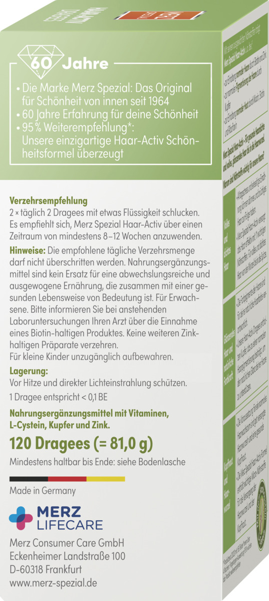 Bild 2 von Merz Spezial Haar-Activ Dragees, 250 g