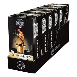 Cafet für Cremesso Crema Leggero Kaffee 88 g, 6er Pack
