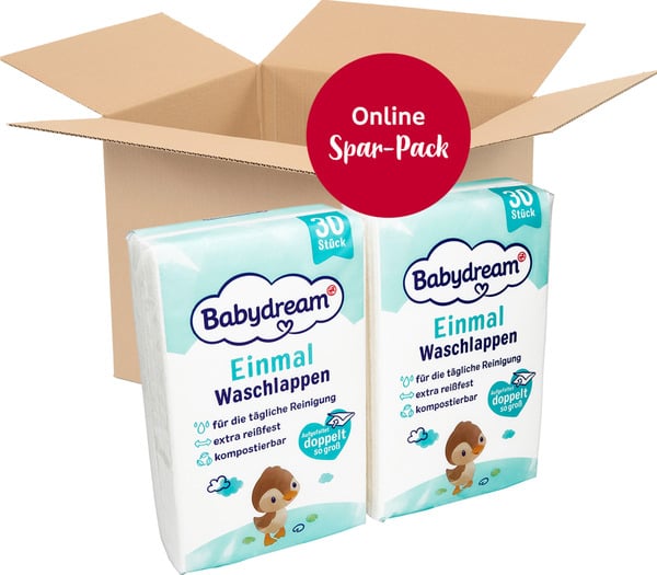 Bild 1 von Babydream Einmal-Waschlappen Monatspack