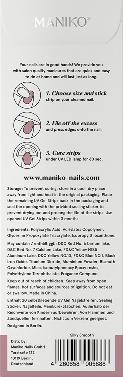 Bild 3 von MANIKO UV Gel Strip Silky Smooth