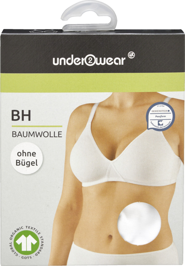 Bild 1 von under2wear BH Baumwolle weiß Gr. 80B