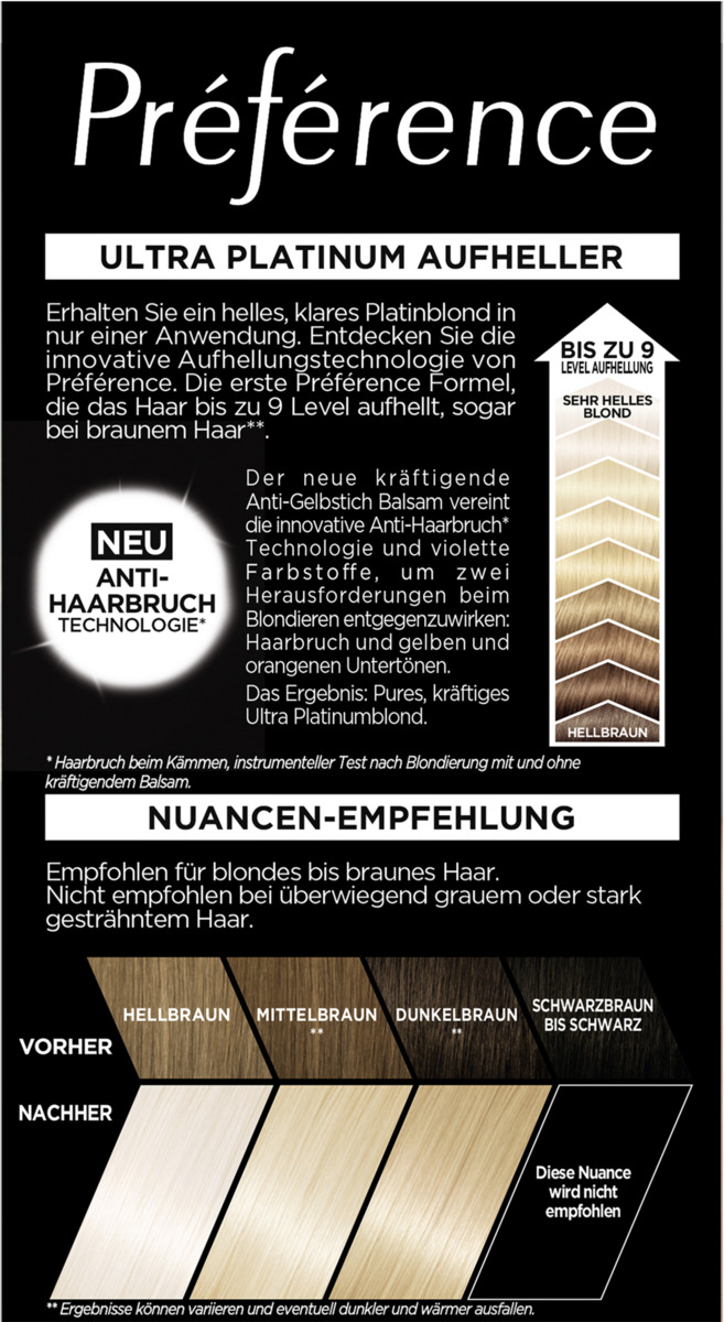 Bild 1 von L’Oréal Paris Préférence extrem Aufheller ultra helles Platinblond