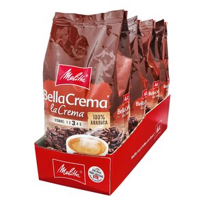 Melitta Bella Crema La Crema ganze Bohne 1000 g, 4er Pack