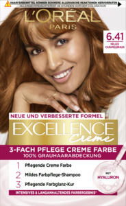 L’Oréal Paris Excellence Pflege-Coloration Creme 6.41 Helles Caramel-Braun