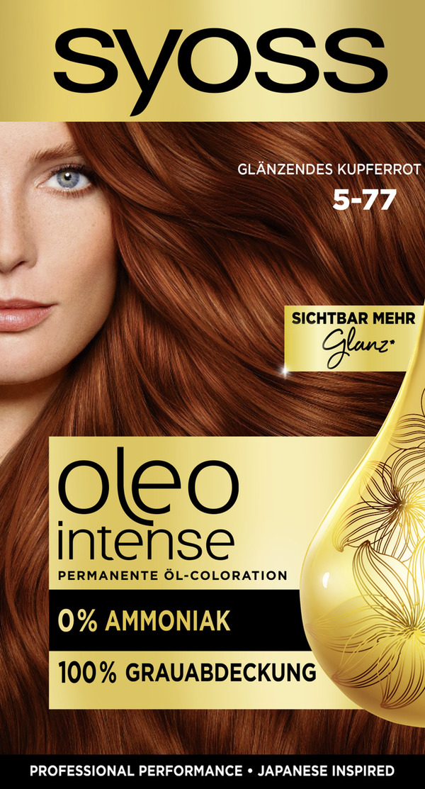 Bild 1 von Syoss Professional Performance oleo intense permanente Öl-Coloration 5-77 Glänzendes Kupferrot