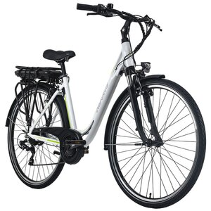 Adore Pedelec E-Bike Cityfahrrad 28'' Adore Versailles weiß-grün