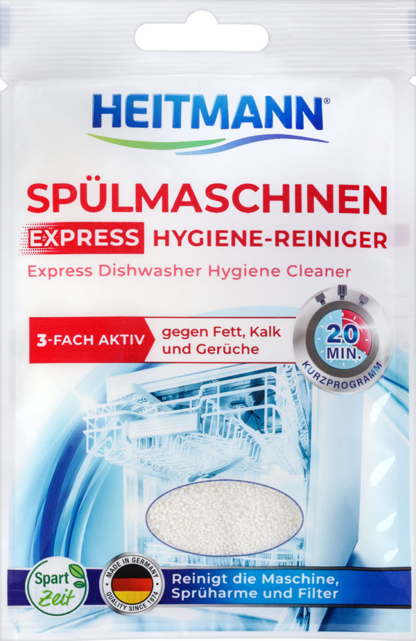 Bild 1 von Heitmann Express Spülmaschinen Hygiene-Reiniger 4.97 EUR/100 g