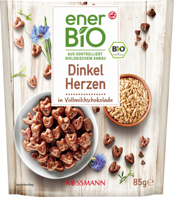 Bild 1 von enerBiO BIO Dinkel Herzen 1.75 EUR/100 g