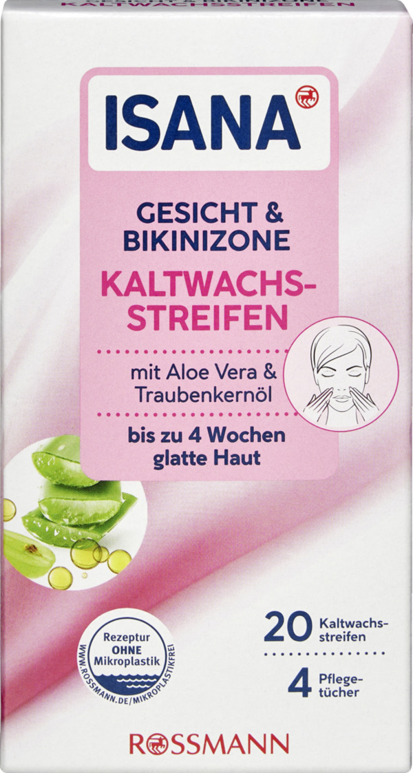 Bild 1 von ISANA Kaltwachsstreifen Gesicht & Bikinizone