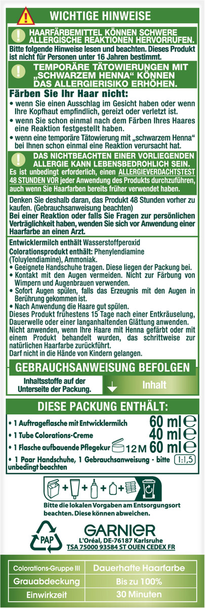 Bild 2 von Garnier Nutrisse Creme dauerhafte Pflege-Haarfarbe 70 Toffee Mittelblond