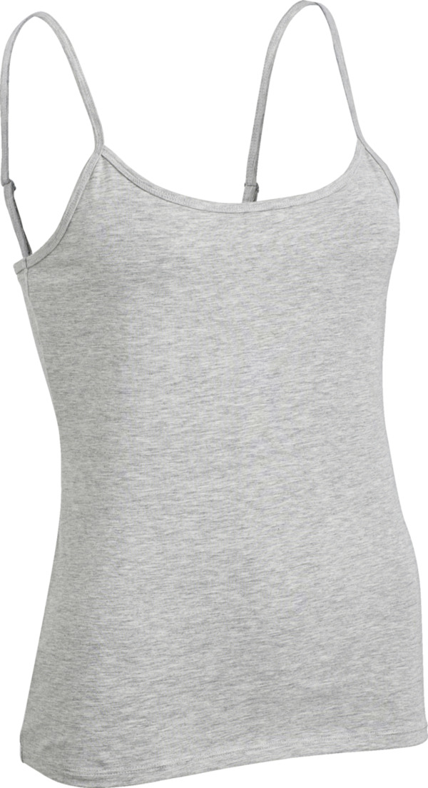 Bild 2 von IDEENWELT 2er Set Spaghetti-Tops Gr. M weiß/grau