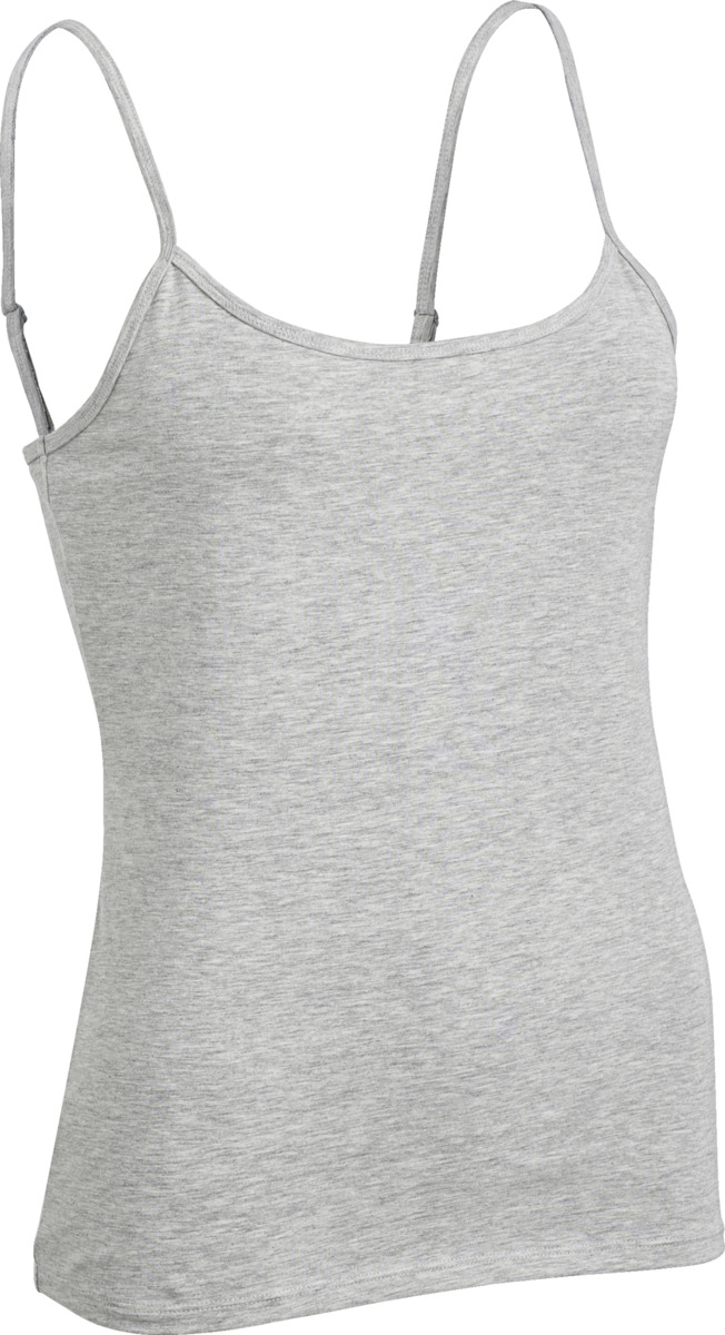 Bild 2 von IDEENWELT 2er Set Spaghetti-Tops Gr. XL weiß/grau