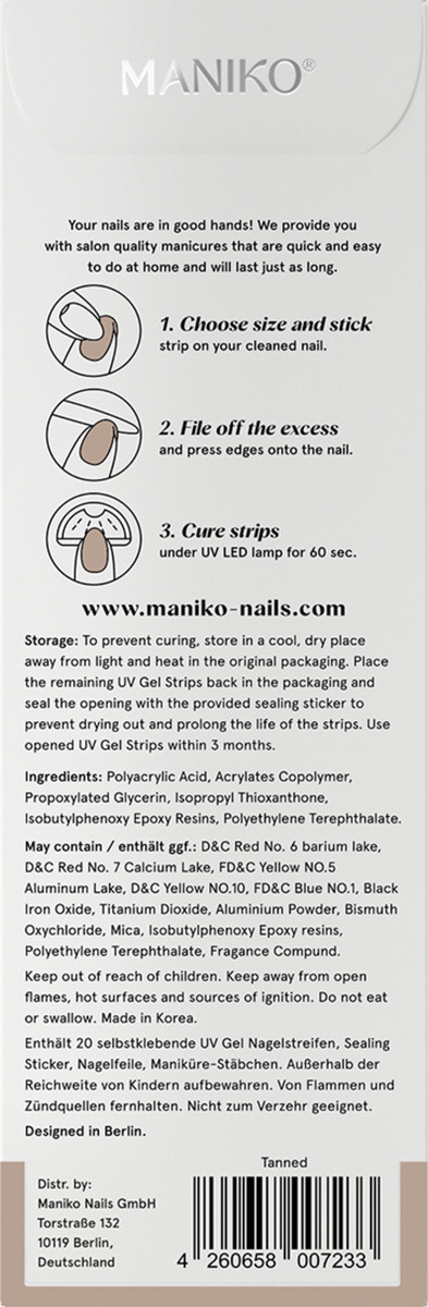 Bild 3 von MANIKO UV Gel Strip Tanned