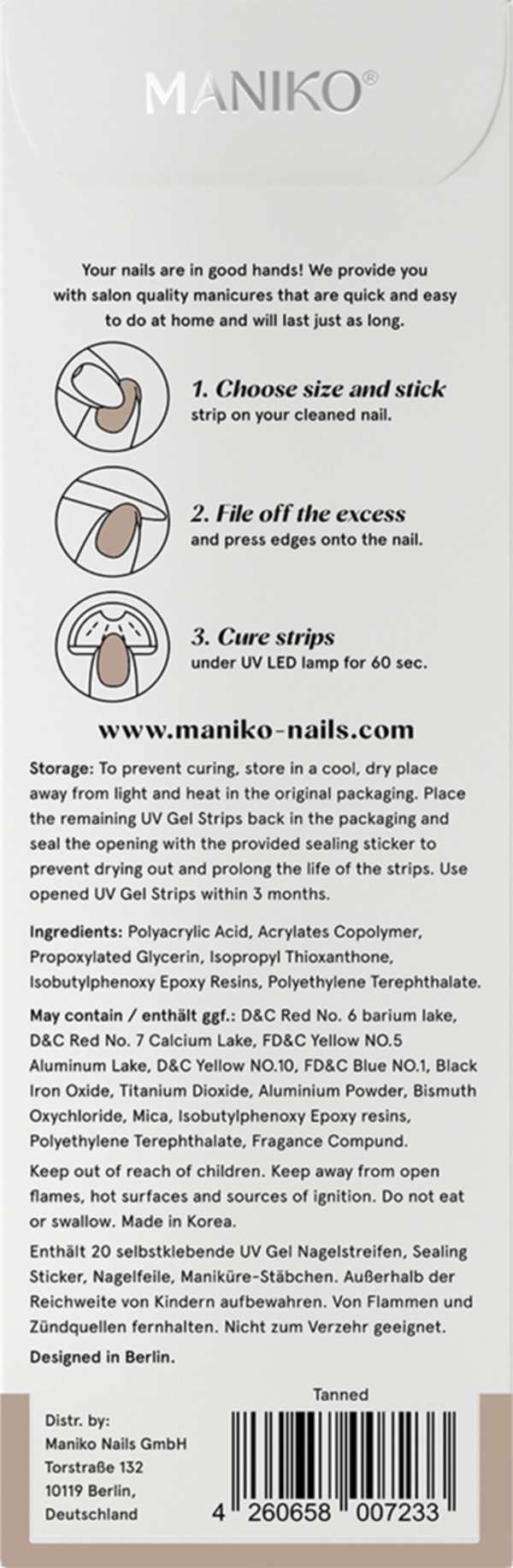 Bild 3 von MANIKO UV Gel Strip Tanned