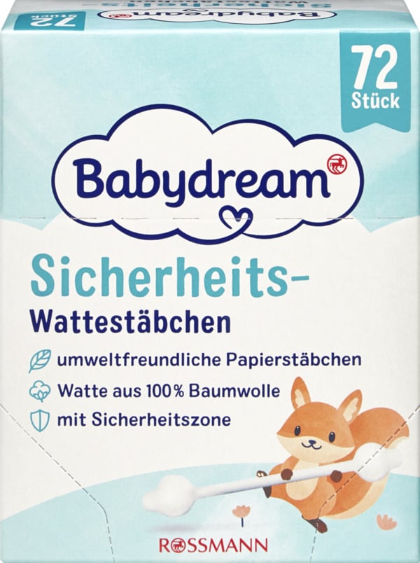 Bild 1 von Babydream Sicherheits-Wattestäbchen