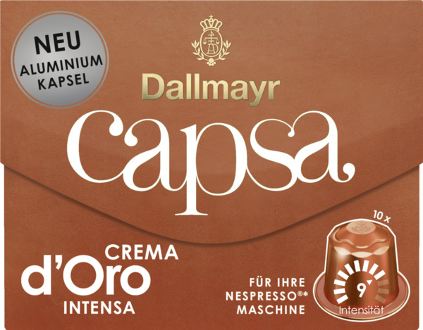 Bild 1 von Dallmayr capsa ´´Crema d`Oro Intensa´´ Kaffeekapseln 5.34 EUR/100 g