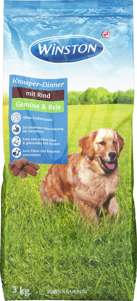 Bild 1 von Winston Knusper-Dinner mit Rind, Gemüse & Reis 0.93 EUR/1 kg