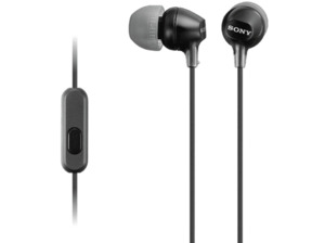 SONY MDR-EX15AP, In-ear Headset  Schwarz