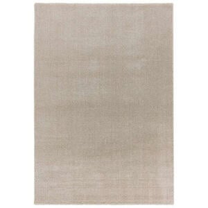 Novel Webteppich 80/150 cm beige , Savona 6888/79 D180 , Kunststoff , Uni , 80x150 cm , für Fußbodenheizung geeignet, antistatisch, pflegeleicht , 001250064954