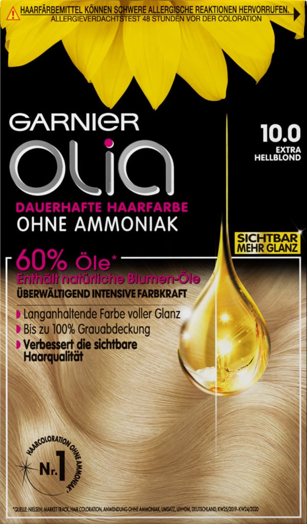 Bild 1 von Garnier Olia Dauerhafte Haarfarbe Extra Hellblond 10.0