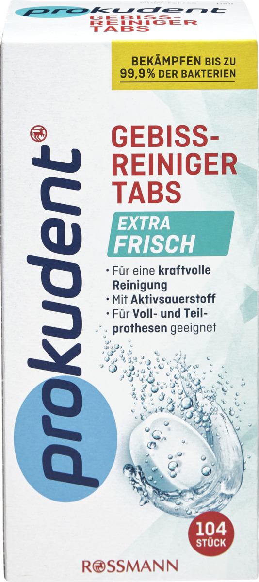 Bild 1 von Prokudent Gebissreiniger Tabs extra frisch