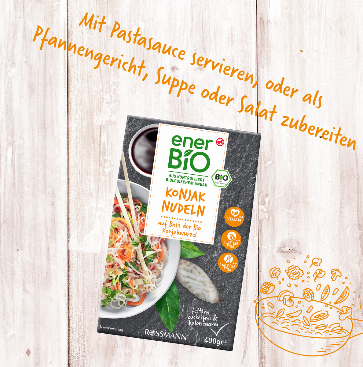 Bild 3 von enerBiO Konjak Nudeln