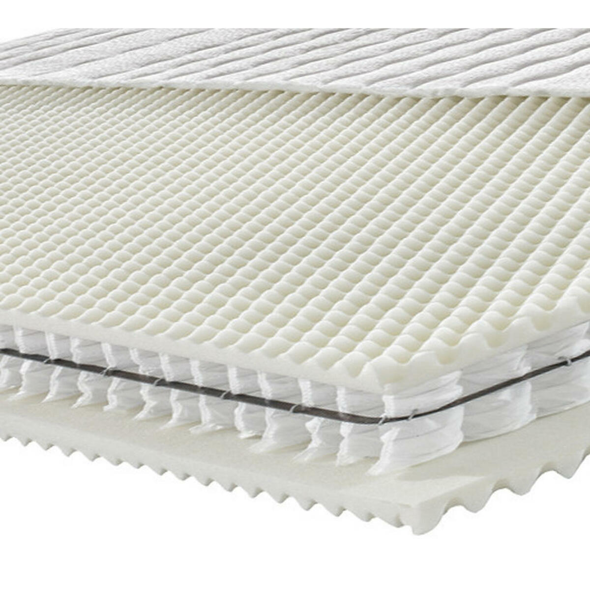 Bild 1 von Novel Taschenfederkernmatratze ortho star plus 140/200 cm , Ortho Star Plus T , Weiß , Textil , H2=mittel bis ca.80kg , 140x200 cm , Doppeltuch , Härtegradauswahl, Über- und Sondergrößen erhält