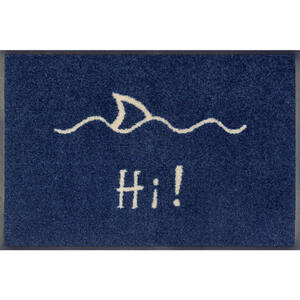 Esposa Fußmatte 40/60 cm texte blau , Hi! , Textil , 40x60 cm , rutschfest, für Fußbodenheizung geeignet , 004336035351