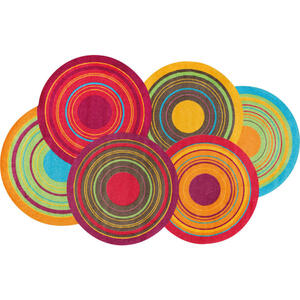 Esposa Fußmatte 110/175 cm graphik multicolor , Cosmic Colour 075714 , Textil , 110x175 cm , rutschfest, für Fußbodenheizung geeignet , 004336016860