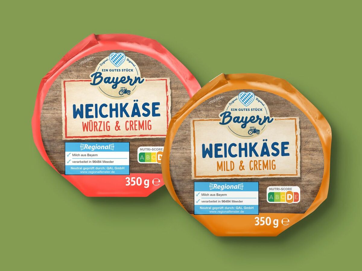 Bild 1 von Ein gutes Stück Bayern Weichkäse, 
         350 g