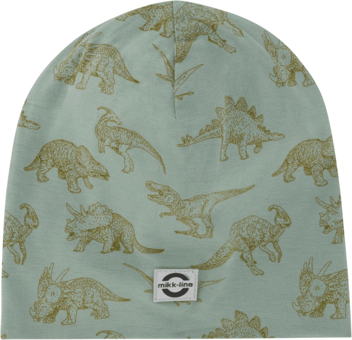 Bild 1 von Mikk-Line Mütze mit Dino-Muster, türkis, Gr. 98/104